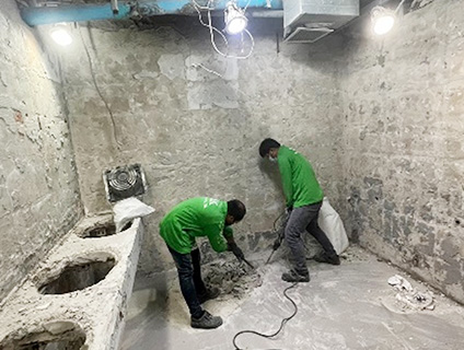 งานปรับปรุงห้องน้ำ 12 พื้นที่ ประมาณ 28 ห้องส้วมพร้อมอ่างล้างมือและโถปัสสาวะ