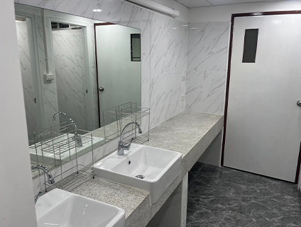 งานปรับปรุงห้องน้ำหอพักแพทย์