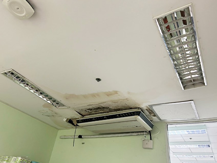 งานปรับปรุงฝ้าเพดานและระบบปรับอากาศหอผู้ป่วยศัลยกรรม