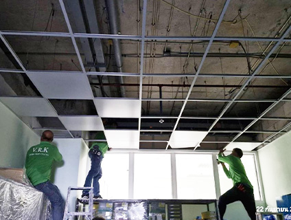 งานปรับปรุงฝ้าเพดานและระบบปรับอากาศหอผู้ป่วยศัลยกรรม