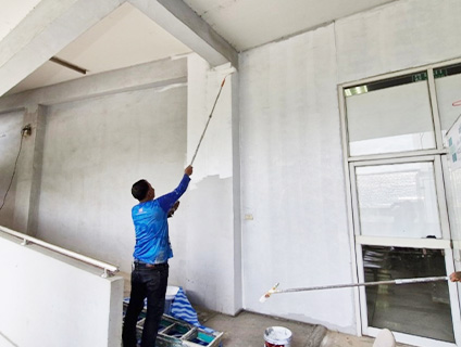 งานปรับปรุงผนังทางลาด