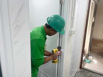 งานปรับปรุงห้องน้ำหอพักแพทย์