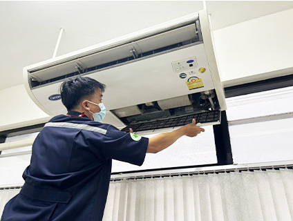 งานดูแลบำรุงรักษาเครื่องปรับอากาศ