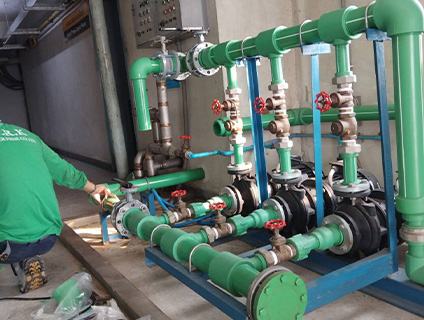 งานติดตั้งระบบท่อน้ำดี