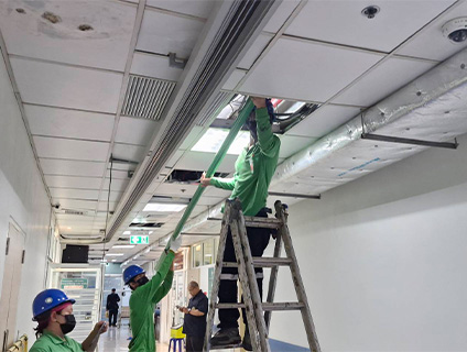 งานติดตั้งระบบท่อน้ำดี