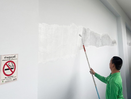 งานปรับปรุงผนังทางลาด