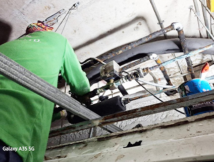 งานปรับปรุงฝ้าเพดานและระบบปรับอากาศหอผู้ป่วยศัลยกรรม