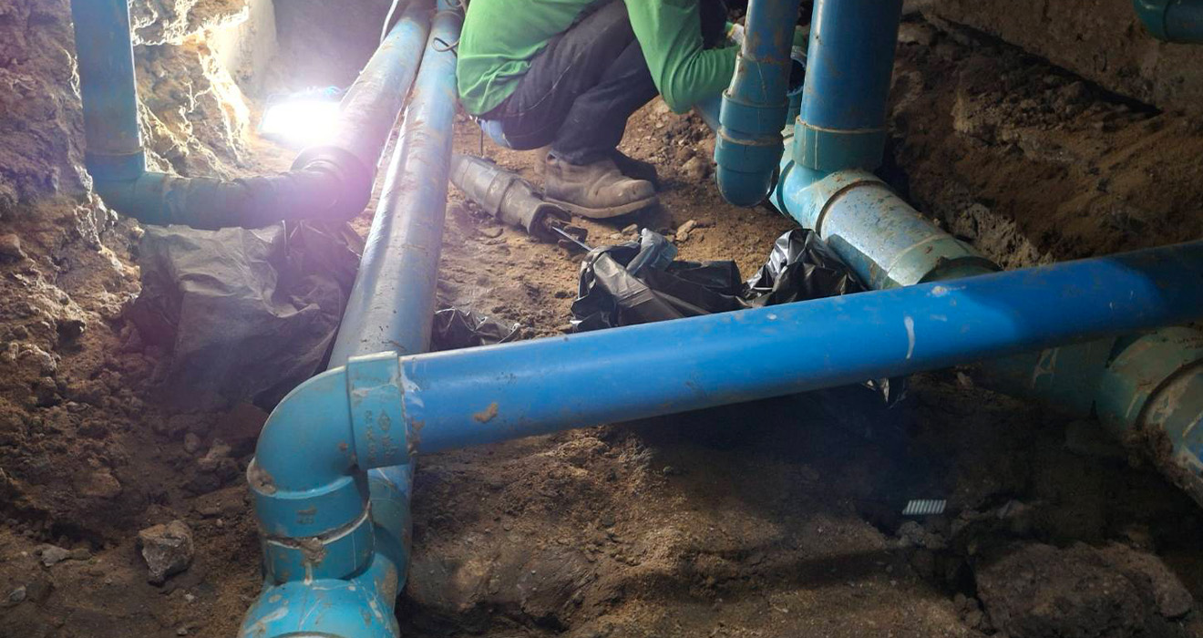 งานติดตั้งระบบท่อน้ำเสีย