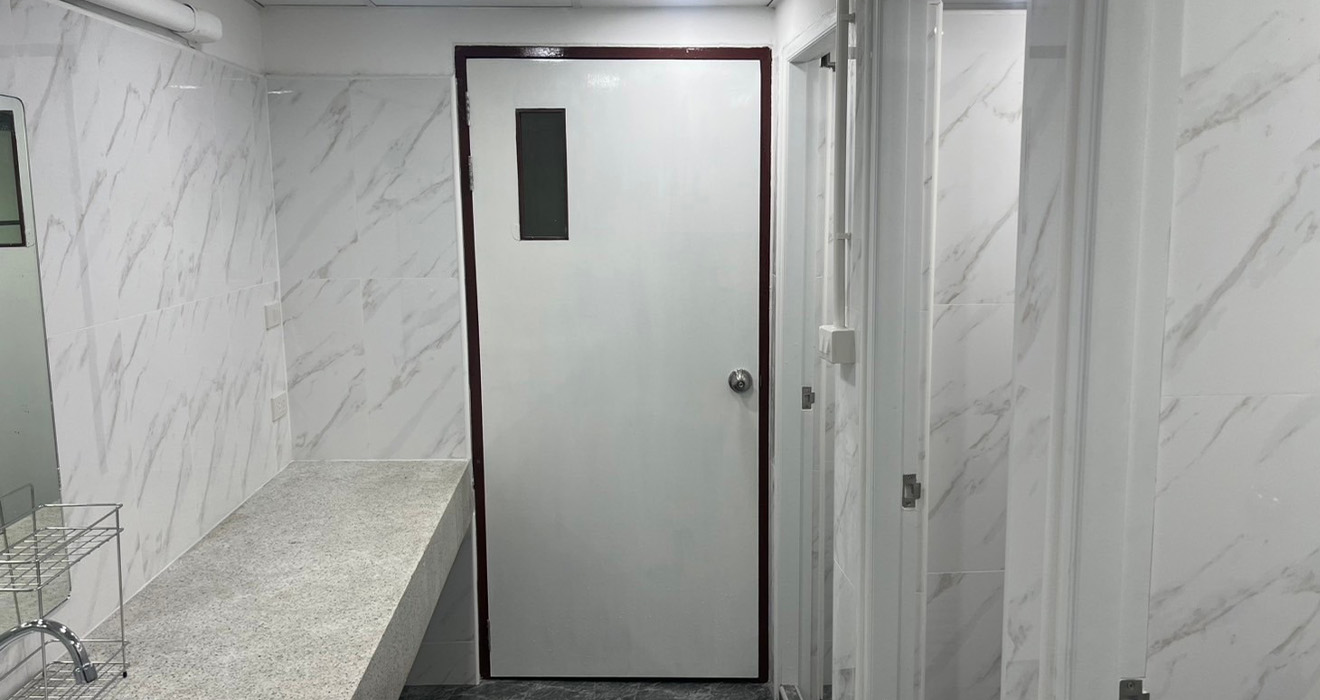 งานปรับปรุงห้องน้ำหอพักแพทย์