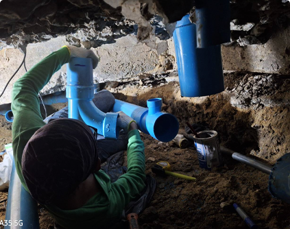 ปรับปรุงท่อน้ำเสีย