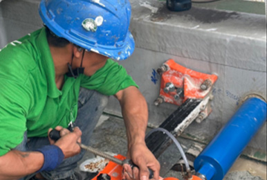 ปรับปรุงท่อน้ำเสีย