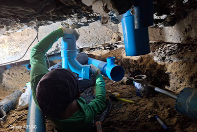 ปรับปรุงท่อน้ำเสีย