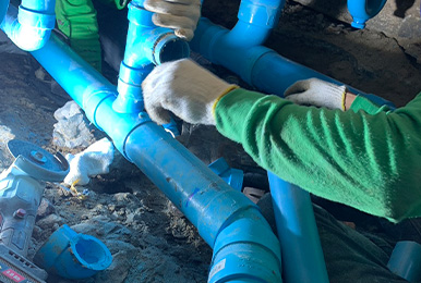 ปรับปรุงท่อน้ำเสีย